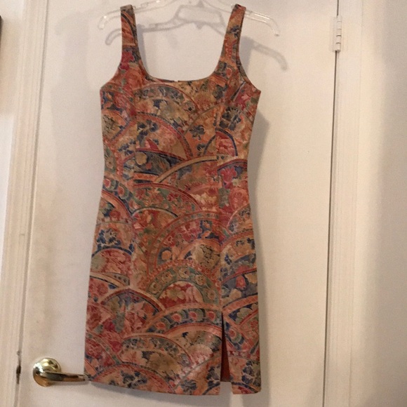Lisa Anne women’s dress size 6 multi colored silk - Picture 1 of 5